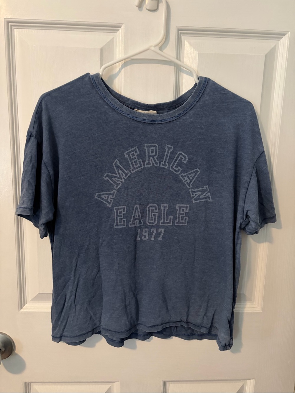American Eagle Outfitters Short Sleeve Logo Tee - Blue